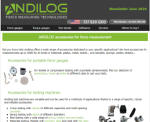 ANDILOG accessories for force measurement